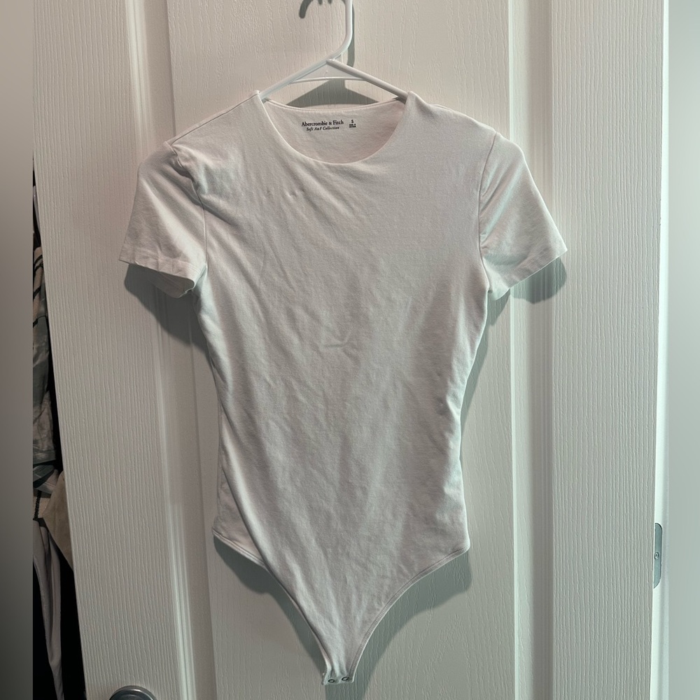 Abercrombie & Fitch White Basic Bodysuit